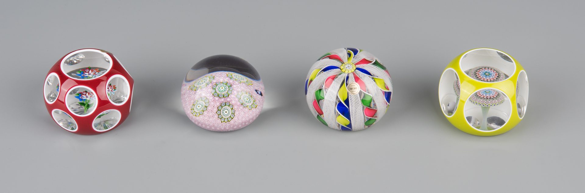 Lot 687: Group of 7 Saint Louis France Paperweights