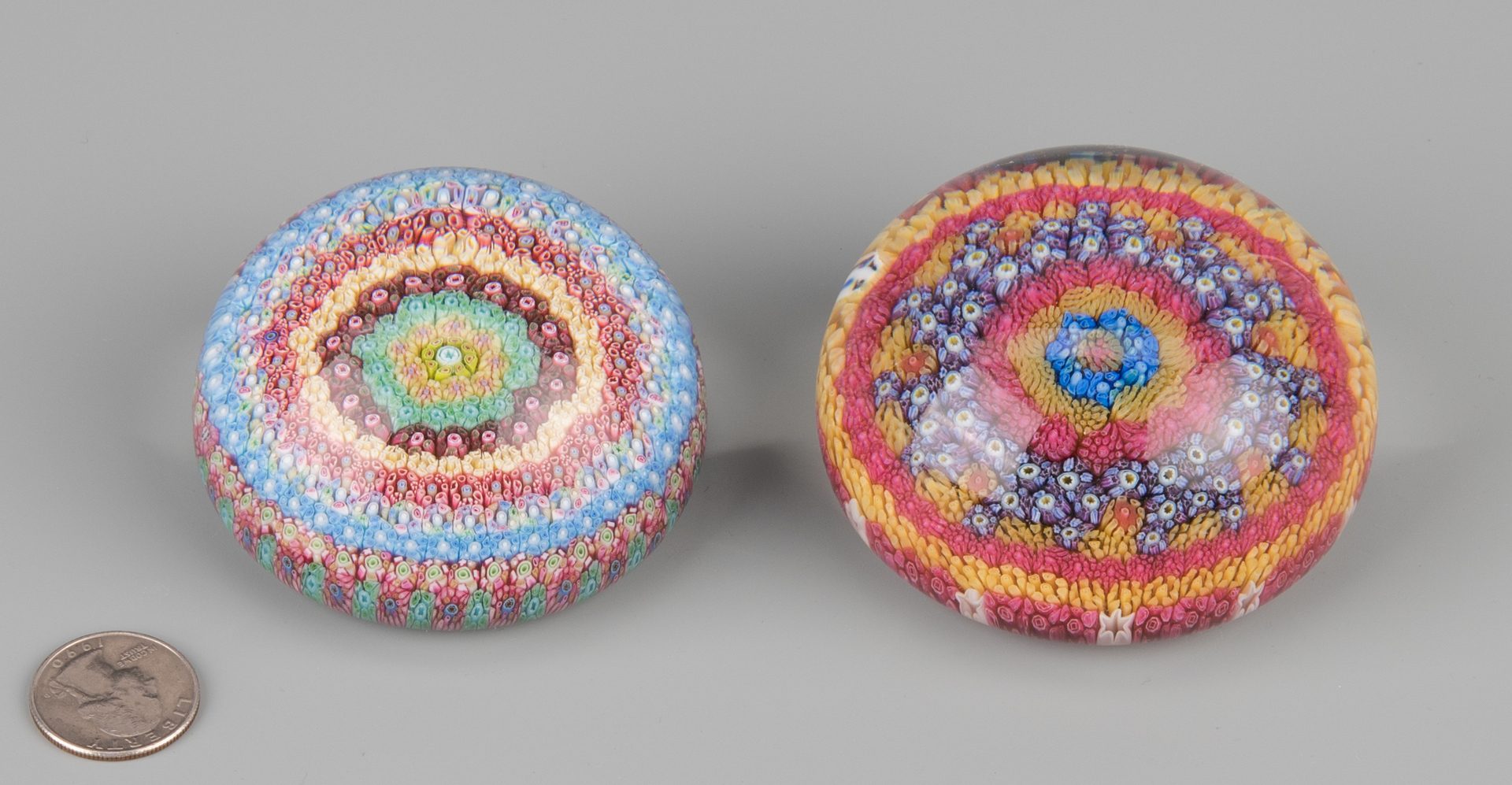 Lot 691: 2 Baccarat Paperweights 1968