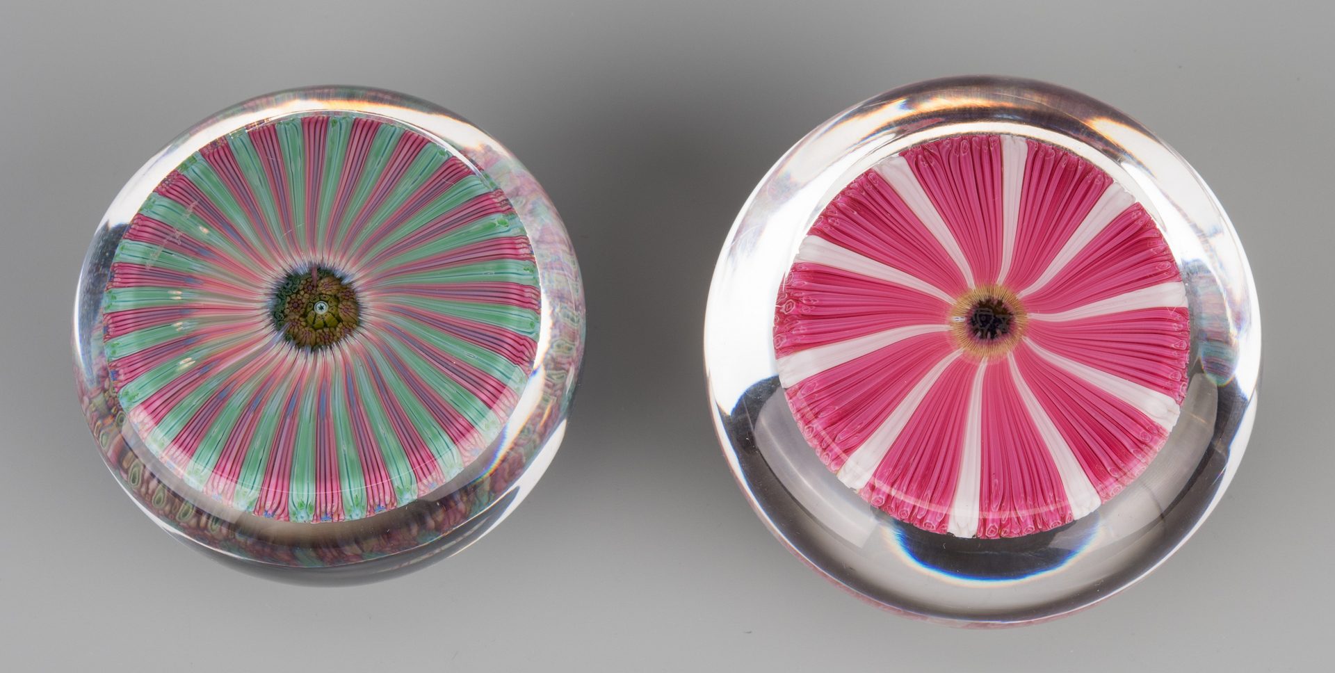 Lot 691: 2 Baccarat Paperweights 1968