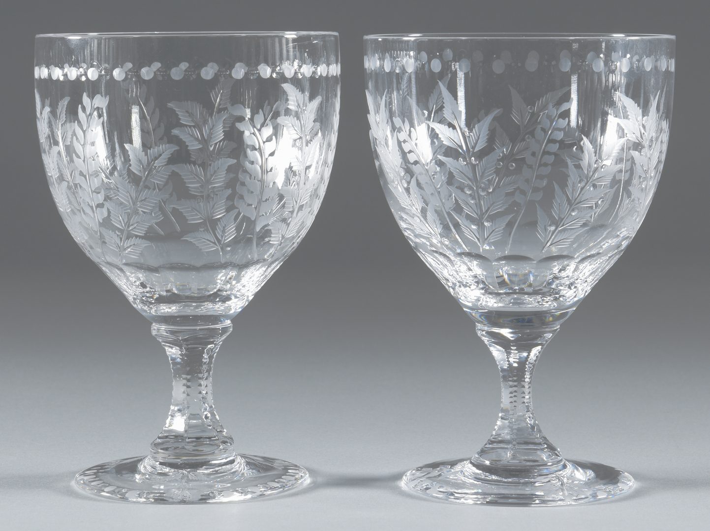 Lot 693: William Yeoward "Fern"  Goblets/Wine Glasses