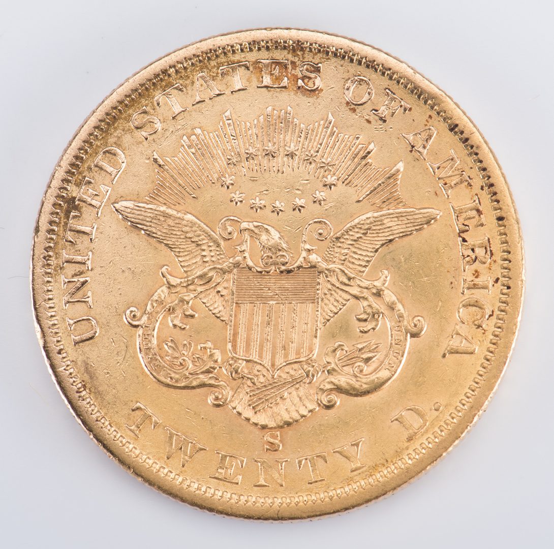 Lot 727: 1856 Liberty $20 Gold Coin