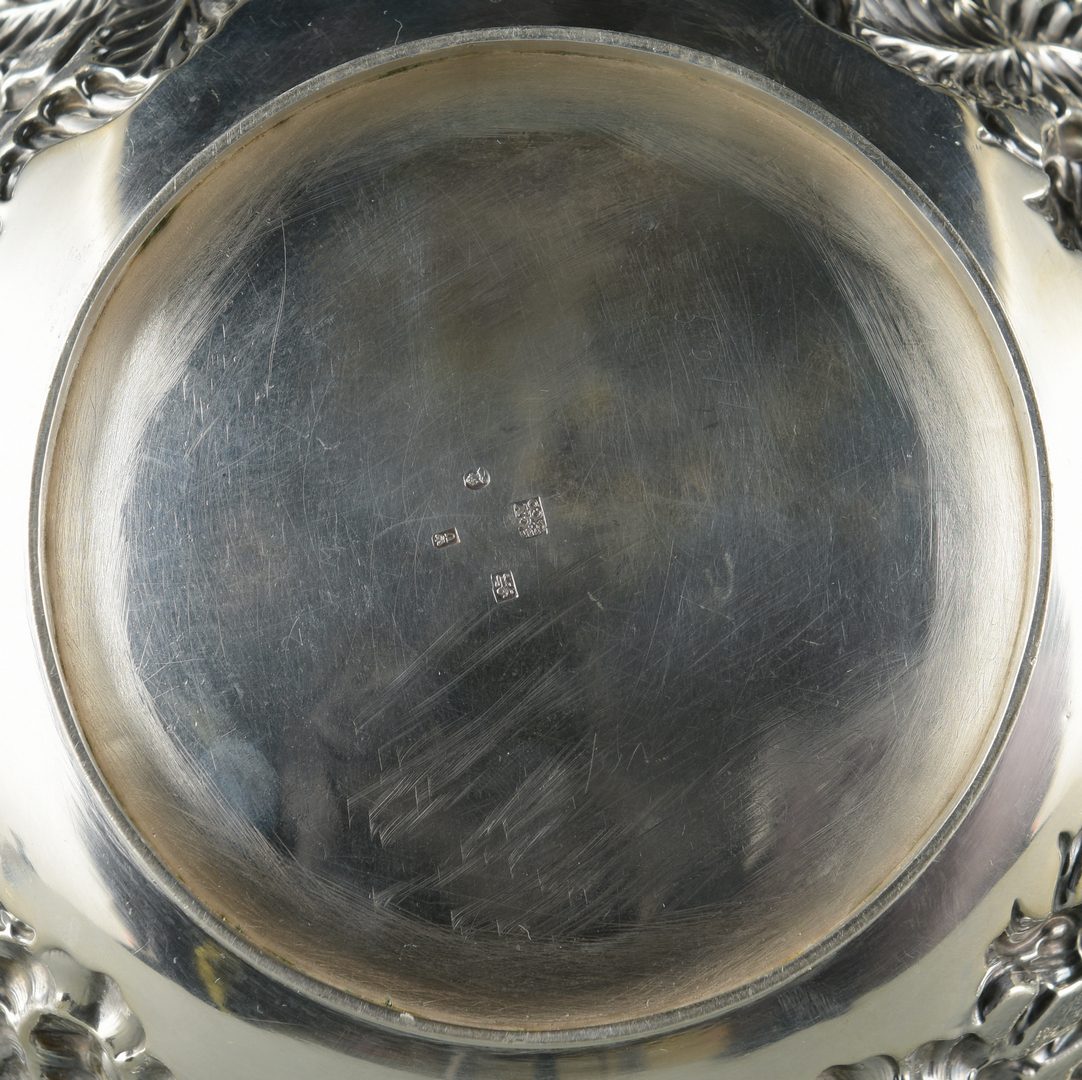 Lot 734: 2 Geo. IV Repousse silver bowls