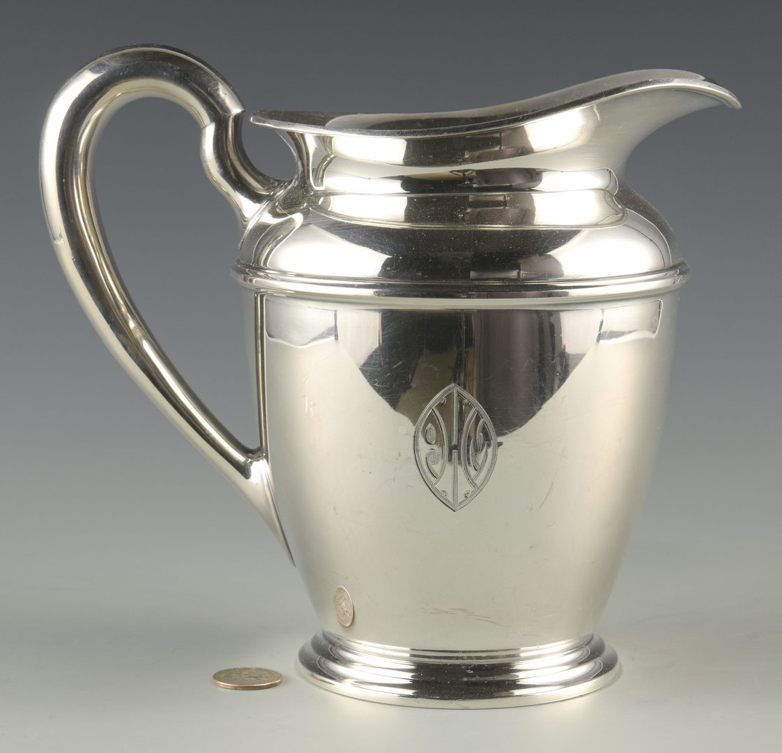 Lot 744: Kirk Sterling Water Pitcher