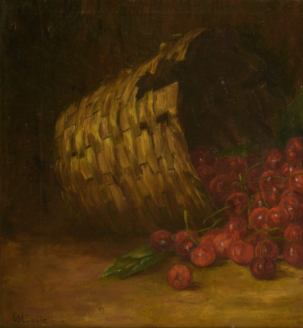 Lot 785: American School Oil on Canvas Fruit Still Life