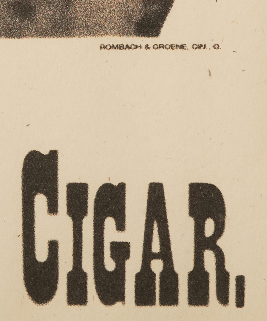 Lot 833: 2 Cigar, Whiskey Advertising Items plus Carnival Target