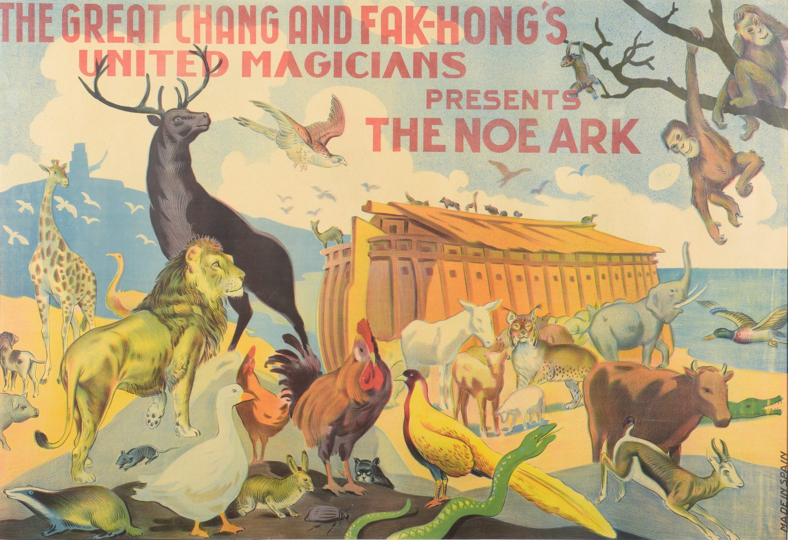 Lot 838: Great Chang & Fak Hong Noah's Ark Advertising Poster