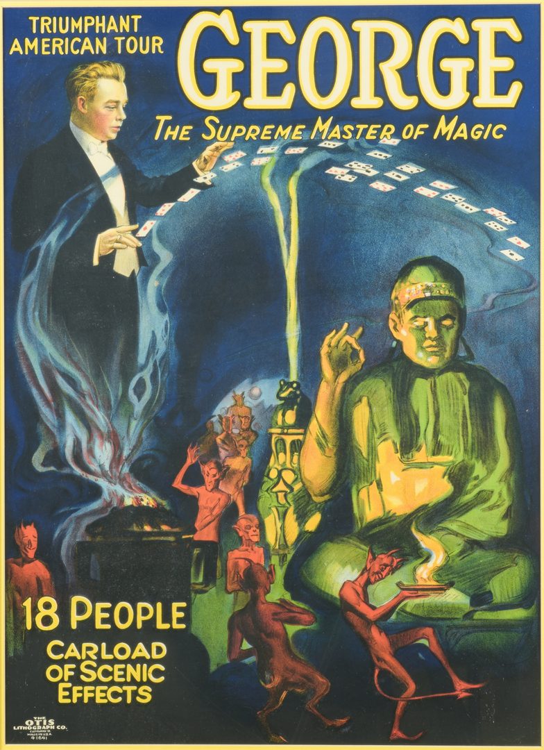 Lot 839: 2 Grover G. George Magic Posters