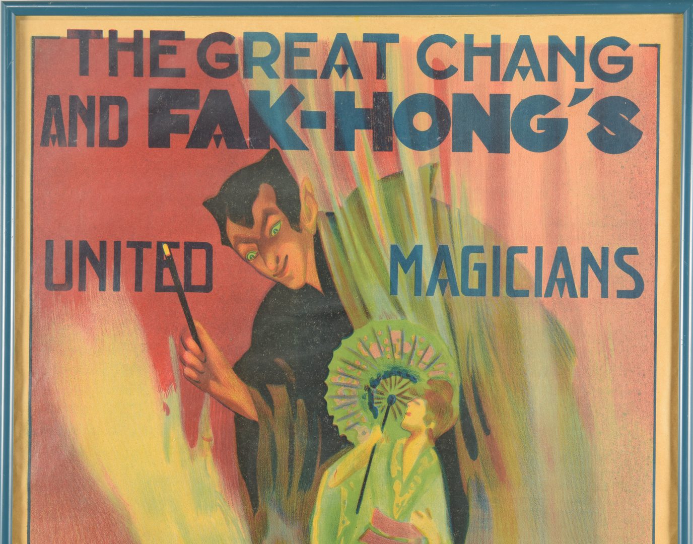 Lot 843: 3 Fak Hong Framed Magic Posters