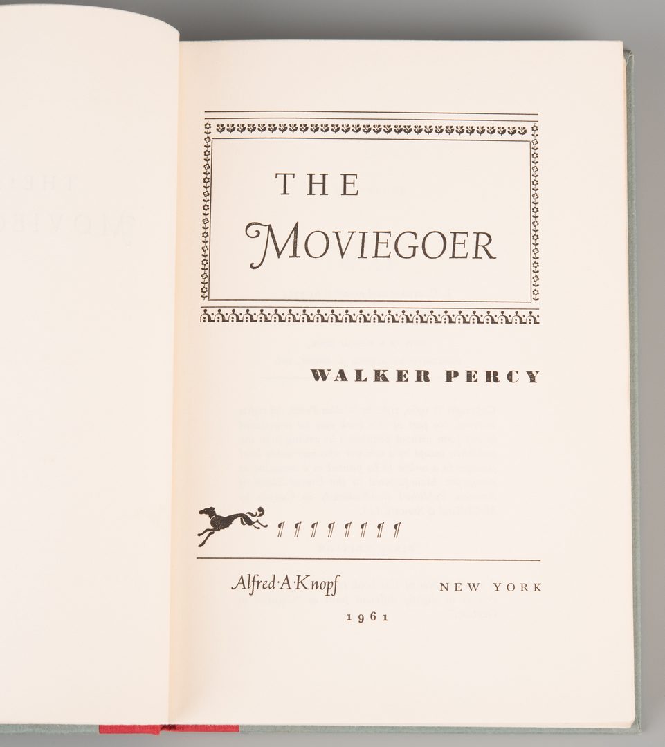 Lot 856: Walker Percy "The Moviegoer," 1st Edition