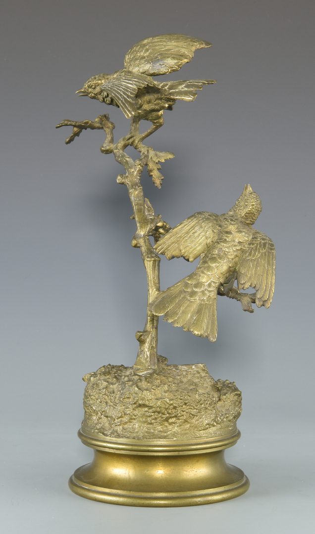 Lot 85: French F. Pautrot Bronze of Birds