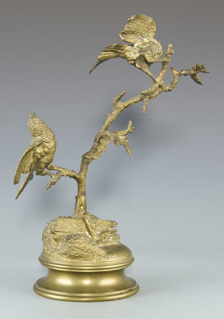 Lot 85: French F. Pautrot Bronze of Birds