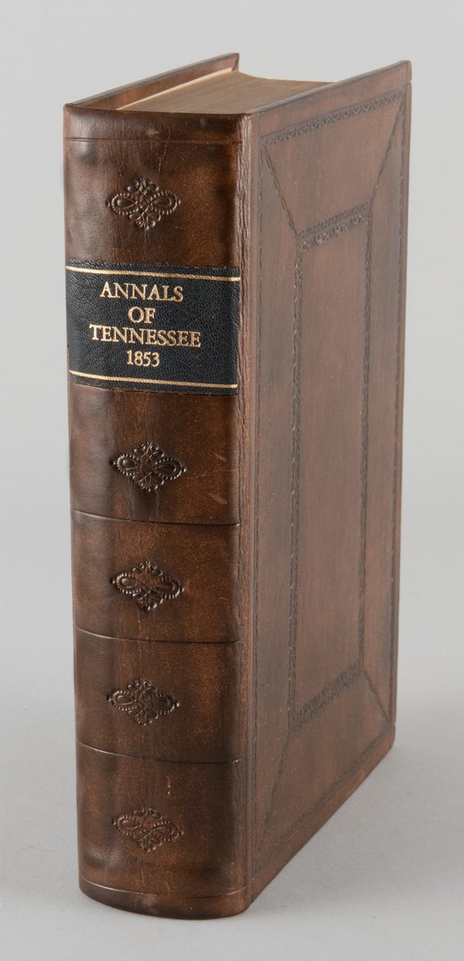 Lot 860: Ramsey's Annals of Tennessee 1853 Charleston inc. Map