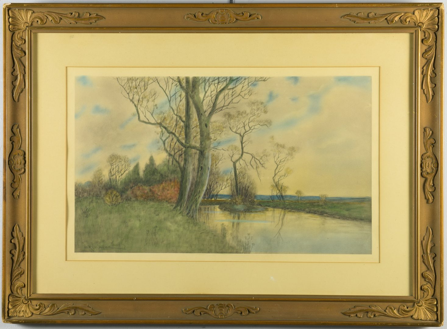 Lot 876: 2 Samuel Chaffee Watercolor Landscapes