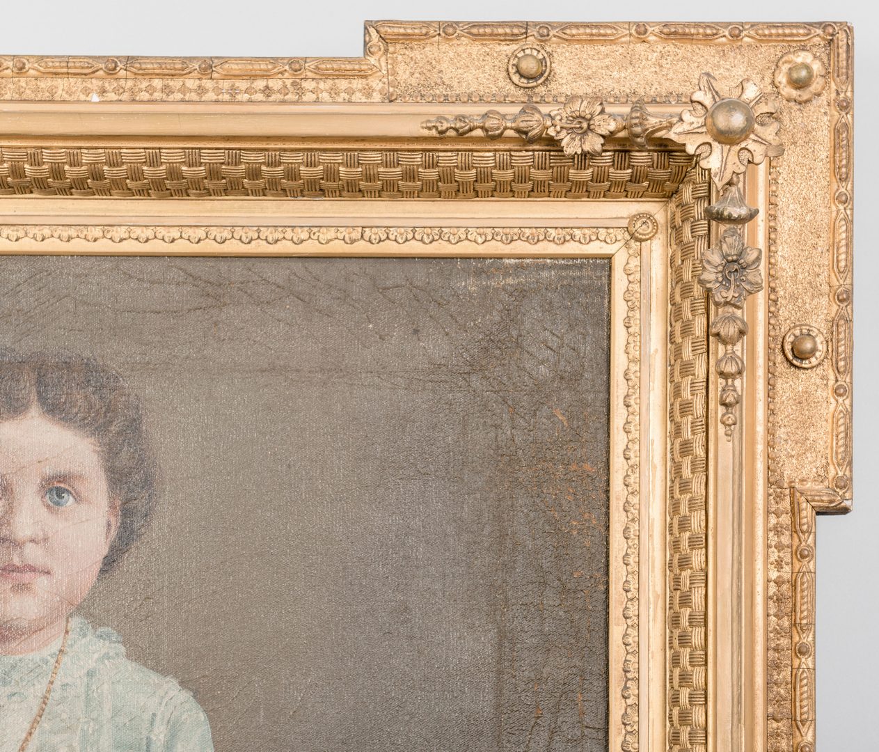 Lot 880: Child portrait in Aesthetic Frame