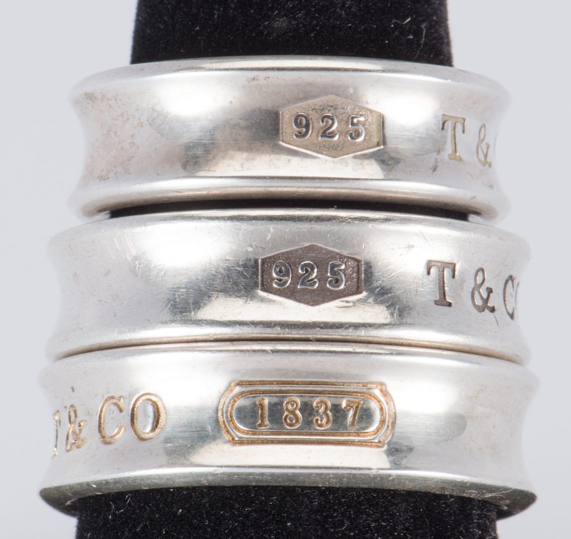 Lot 883: Group Tiffany Sterling Designer Jewelry