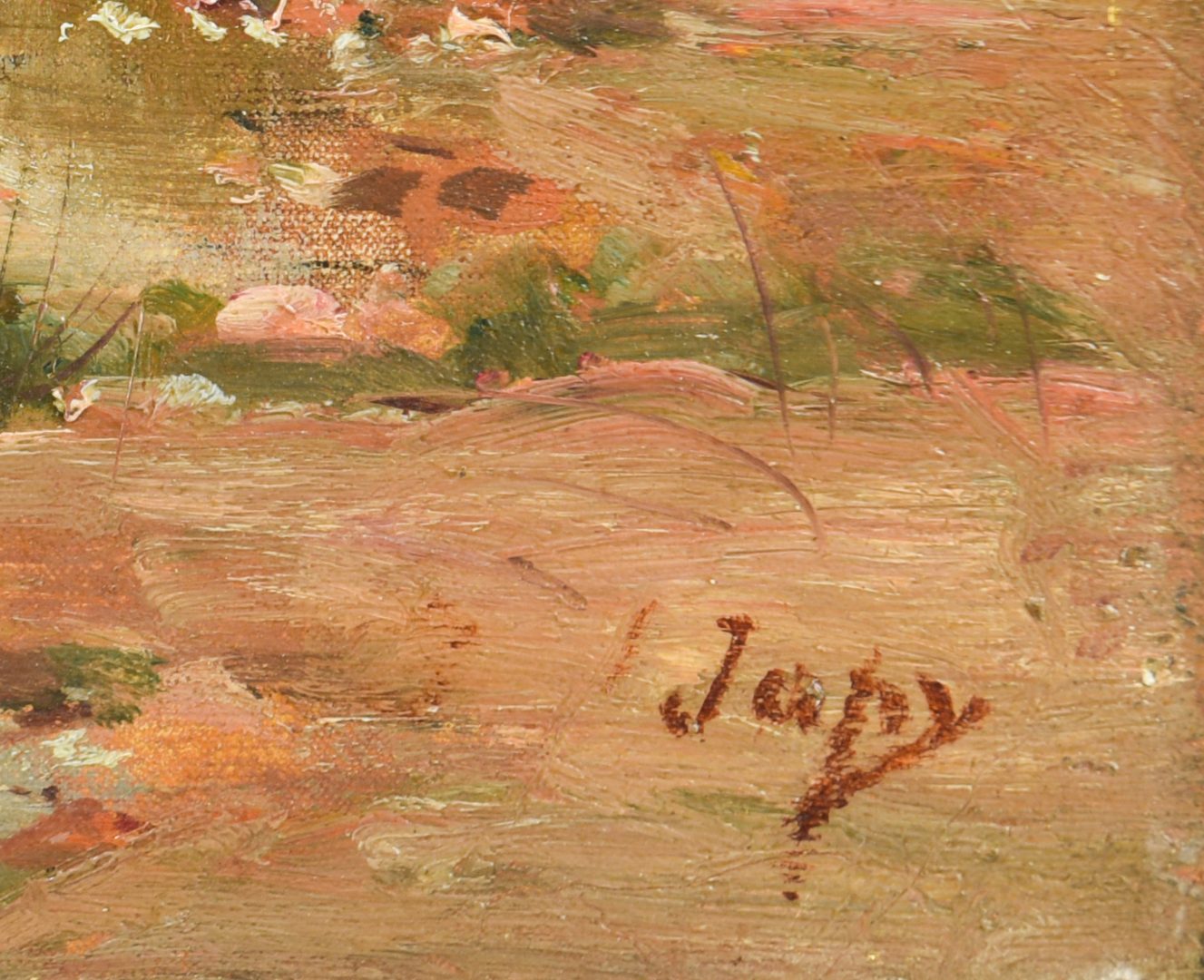 Lot 88: Louis Aime Japy Oil on Canvas Landscape