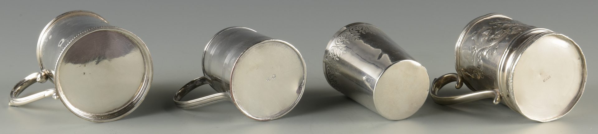 Lot 897: 4 Cups inc. Coin, Sterling, French