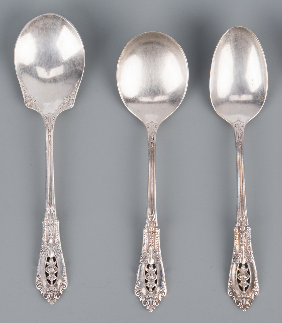 Details about   Lucerne by Wallace Sterling Silver Serving Spoons 8 1/4" No Monogram 