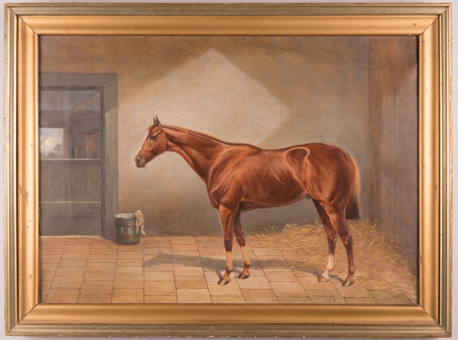 Lot 91: John Chester Mathews equine O/C