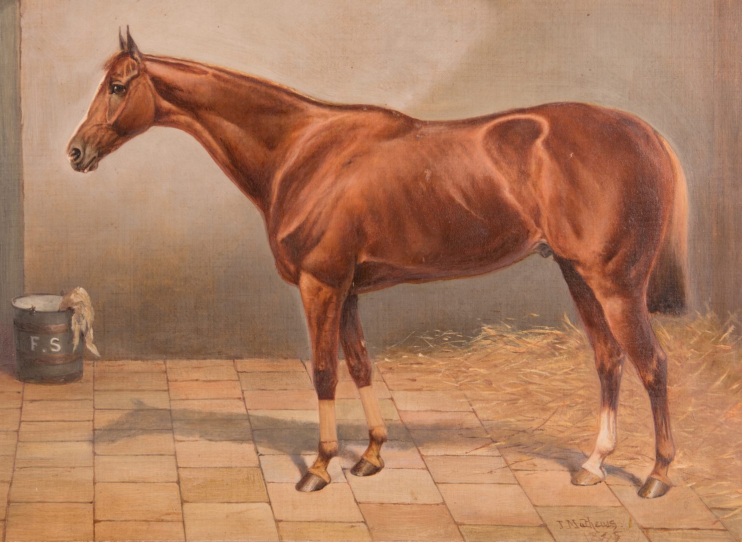 Lot 91: John Chester Mathews equine O/C