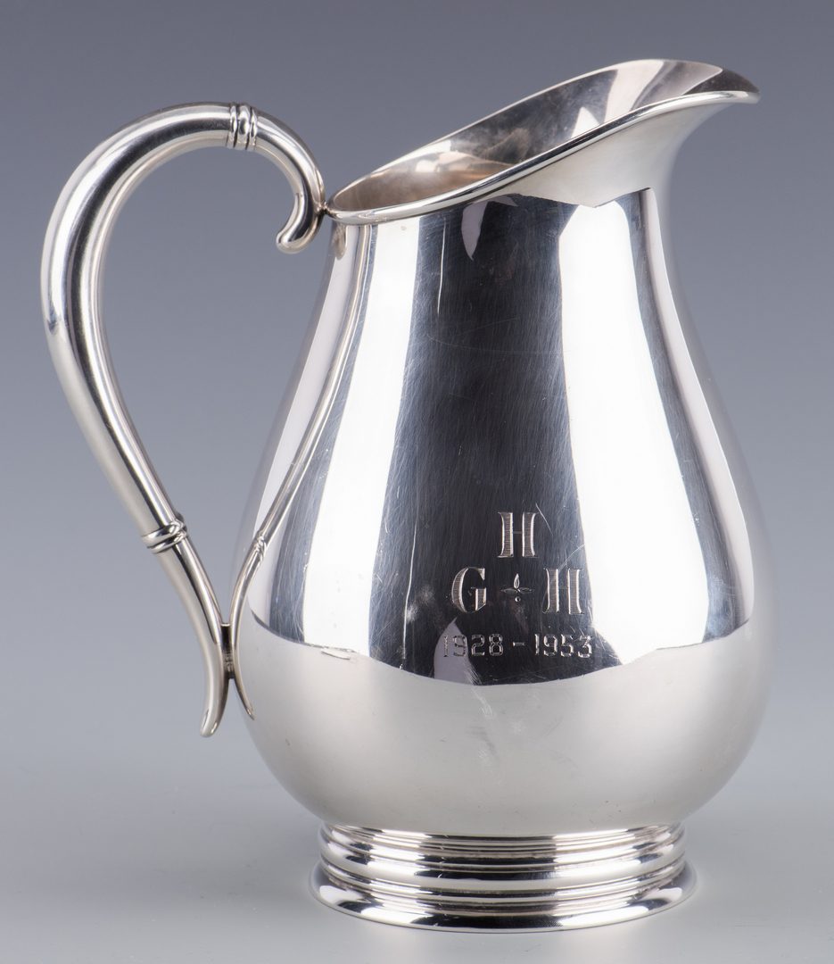 Lot 921: Royal Danish Sterling Water Pitcher