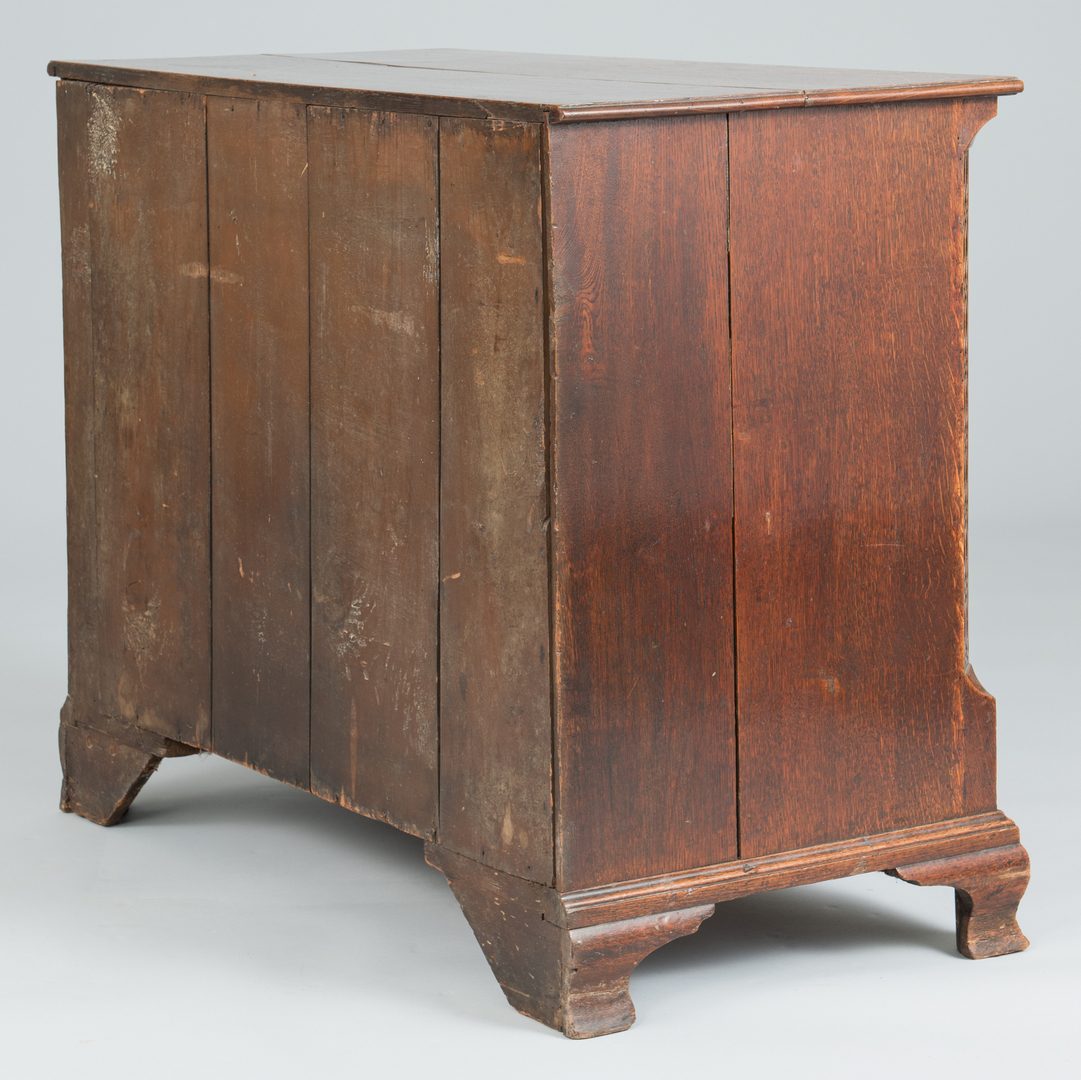 Lot 92: Geo III Oak Chest with Carved Corners