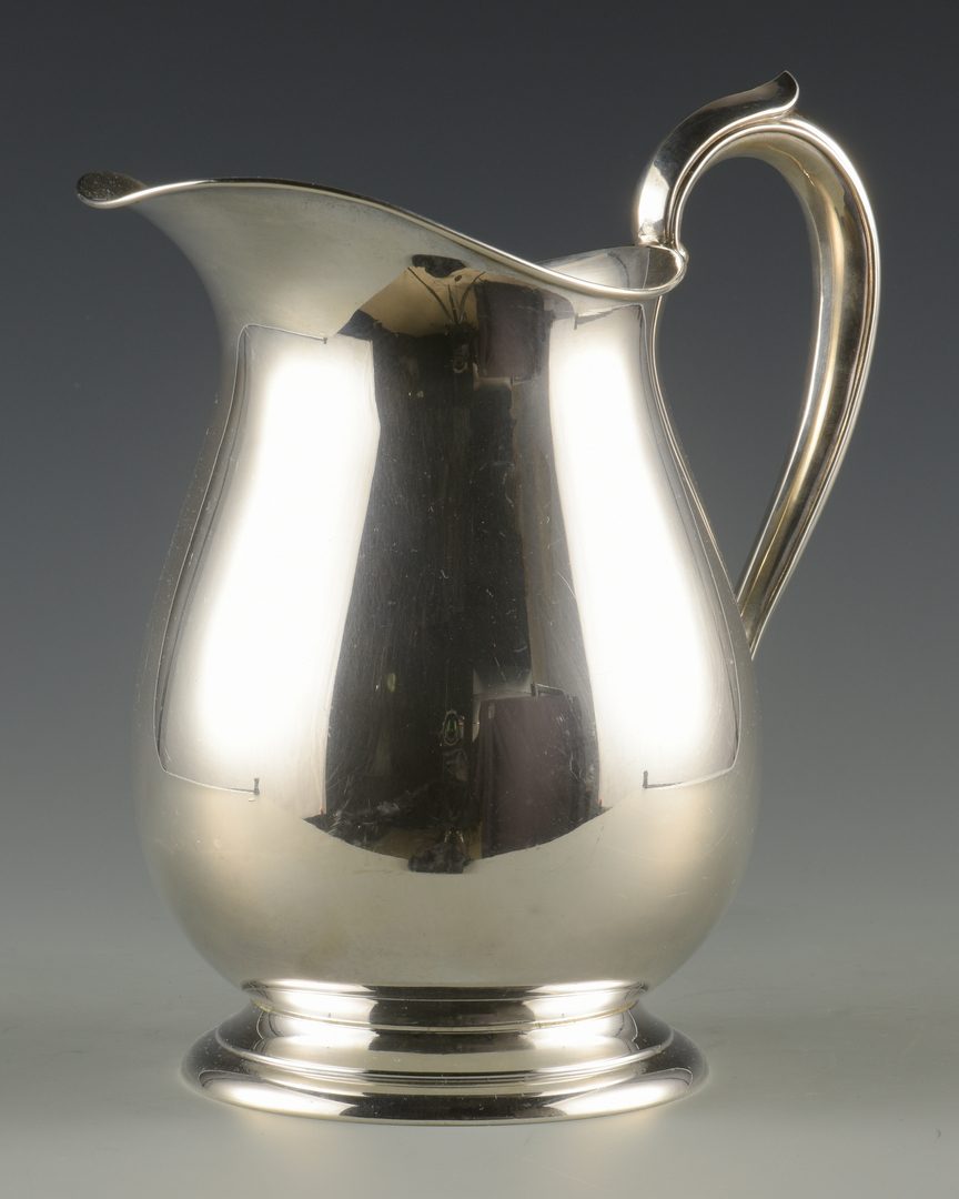 Lot 930: Fisher Sterling Water Pitcher