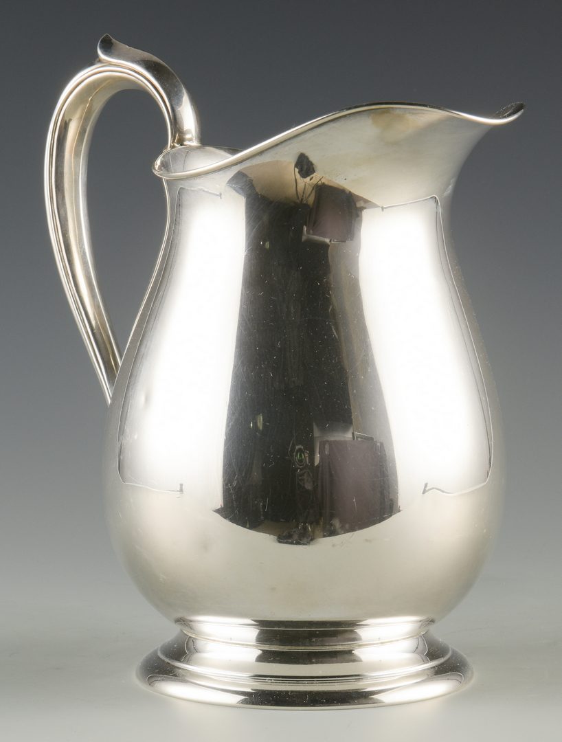 Lot 930: Fisher Sterling Water Pitcher