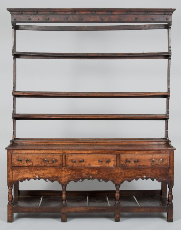 Lot 97: English Dresser with 3 shelves