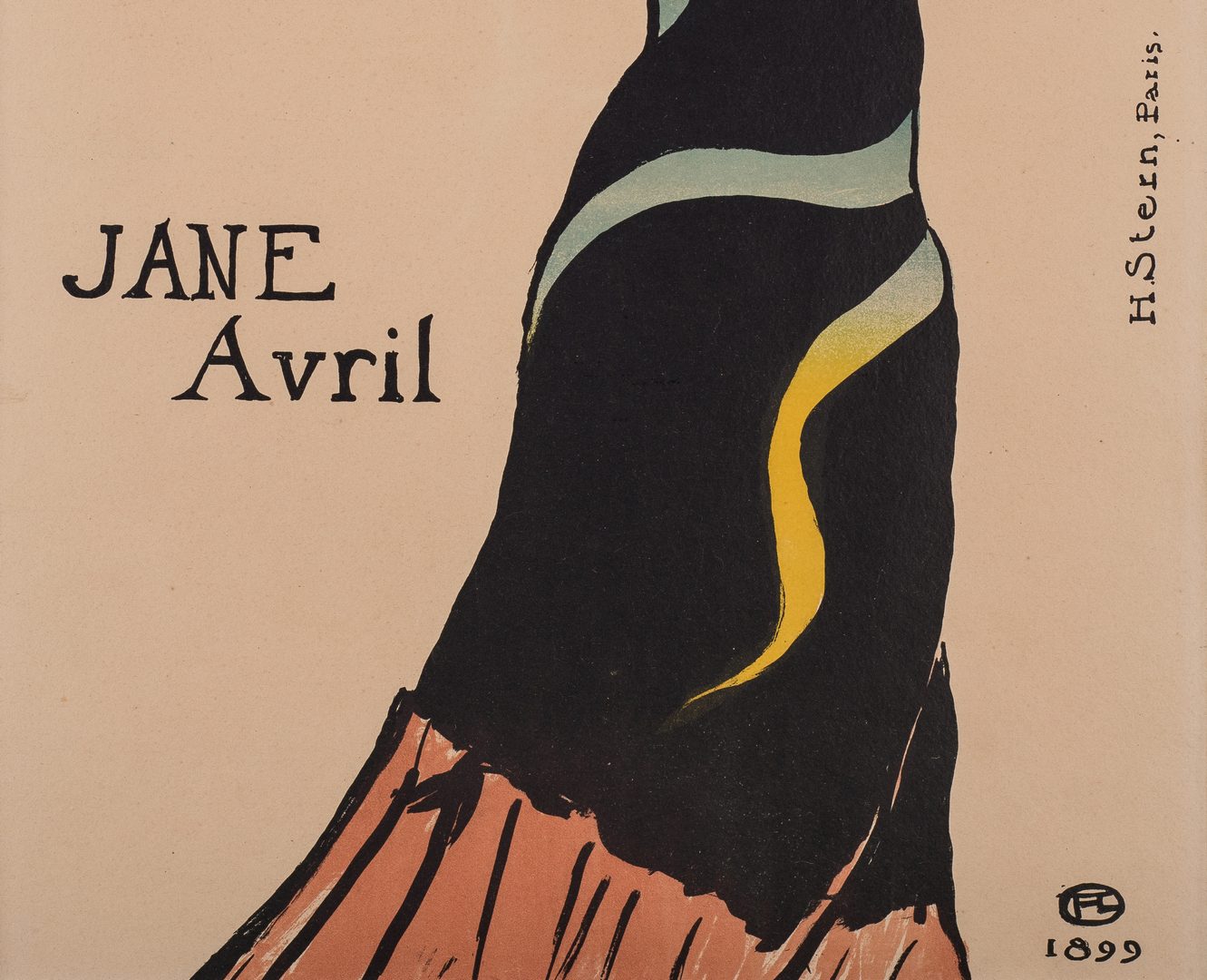 Lot 100: Toulouse Lautrec Lithograph, Jane Avril