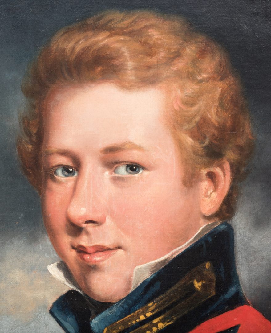 Lot 102: English School, Portrait of a Young Officer