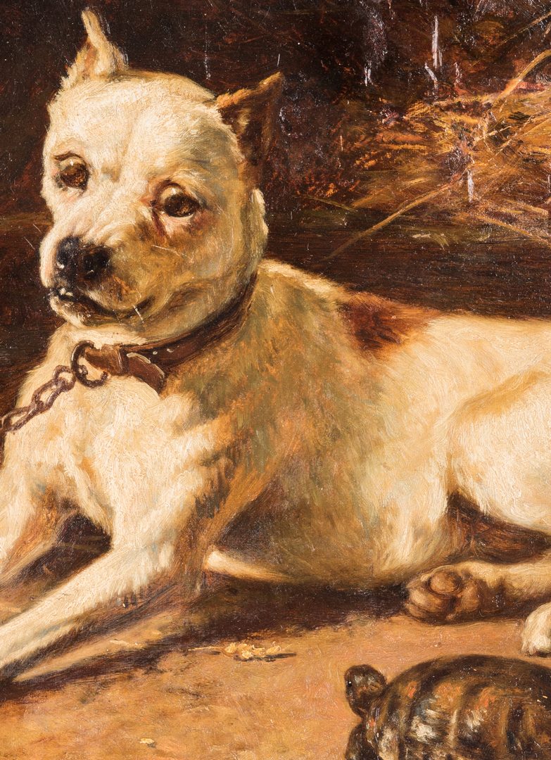 Lot 108: Edward Physick Oil on Canvas Dog Portrait