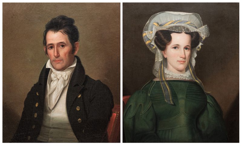 Lot 125: Pair of Ralph Earl Tennessee Portraits