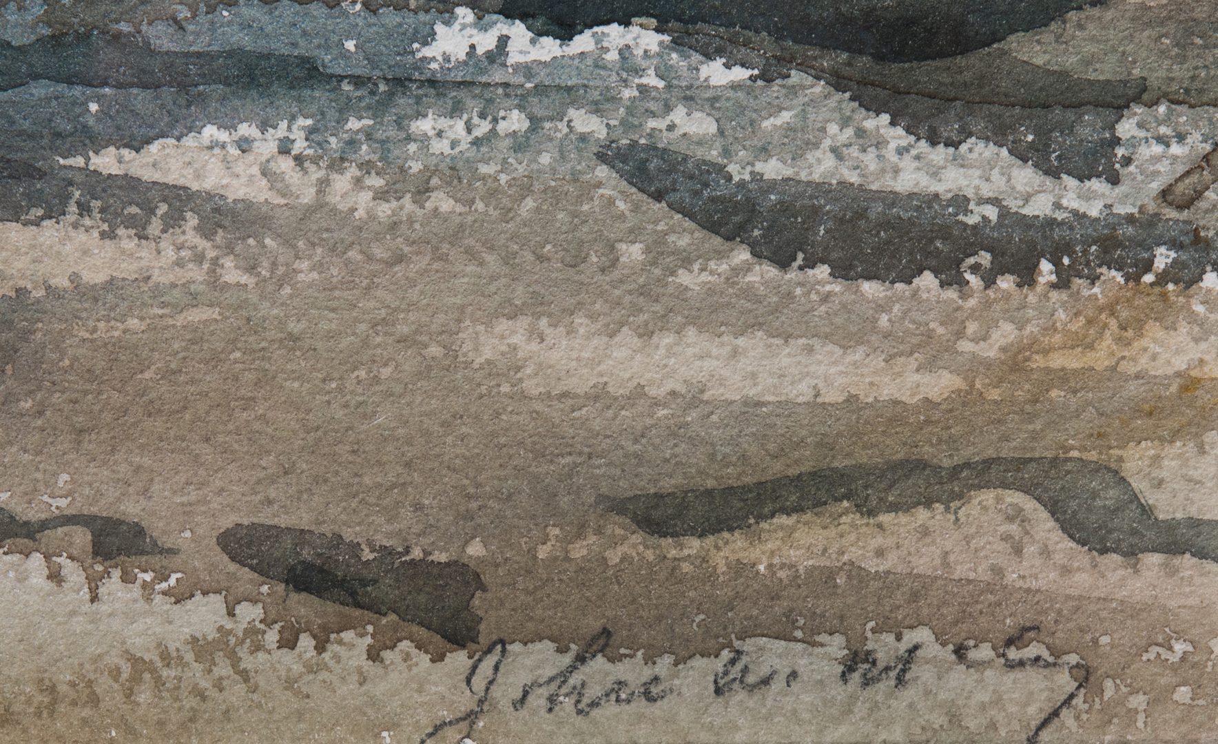 Lot 138: John McCoy Watercolor, Clam Diggers