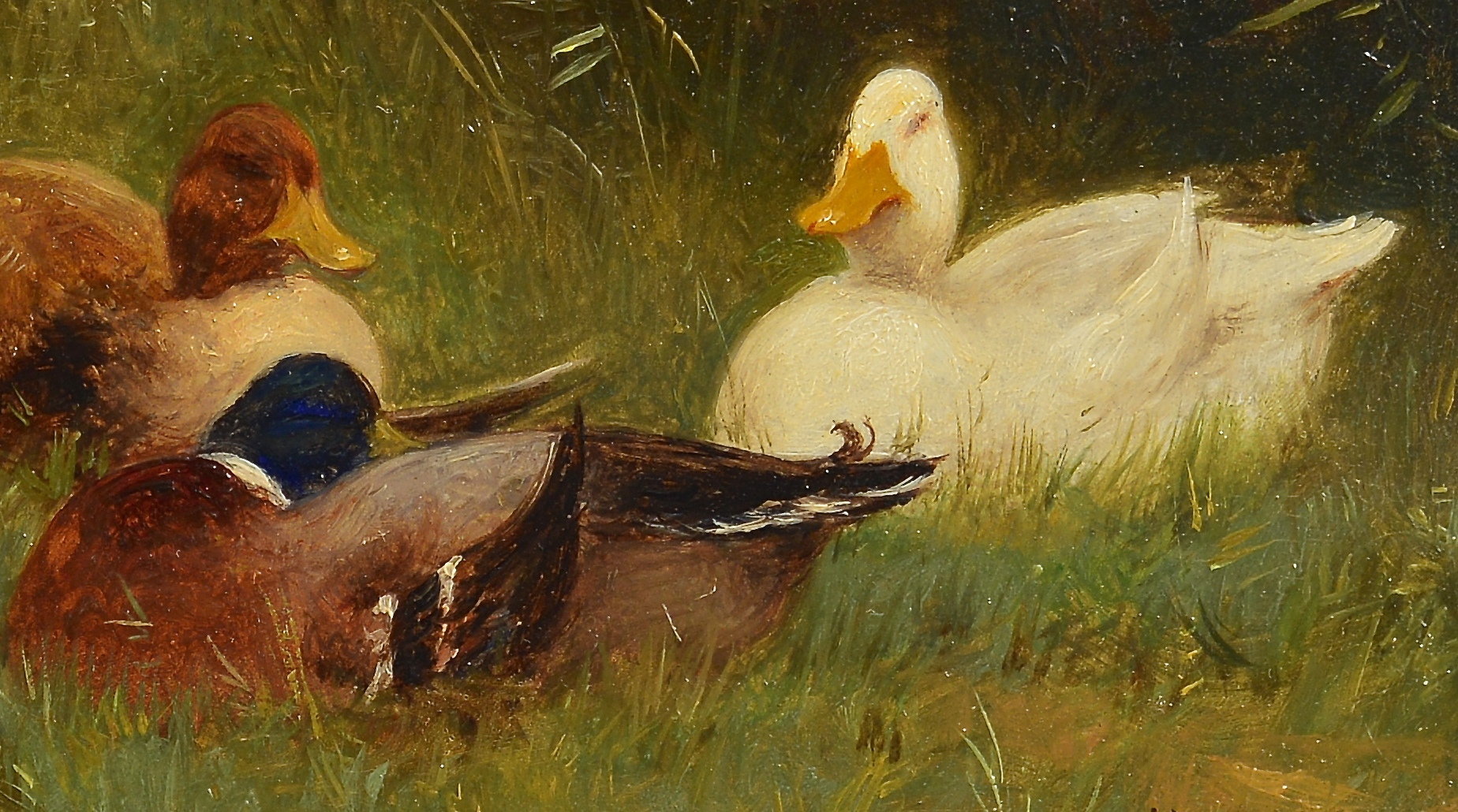 Lot 156: Constant Artz, O/B, Duck Painting