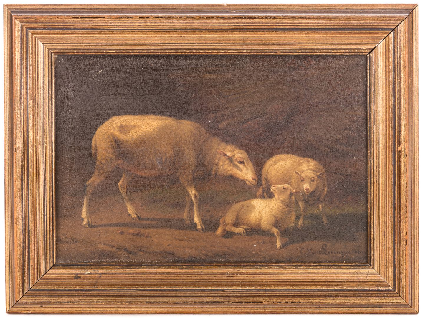Lot 162: Cornelius van Leemputten, O/B, Sheep
