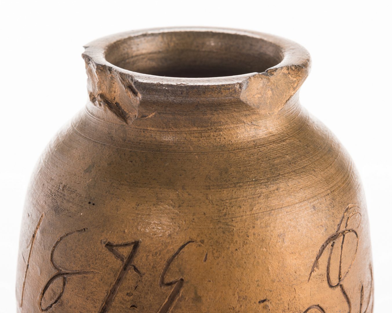 Lot 183: Southwest VA Jesse Vestal Stoneware Jar, Dated