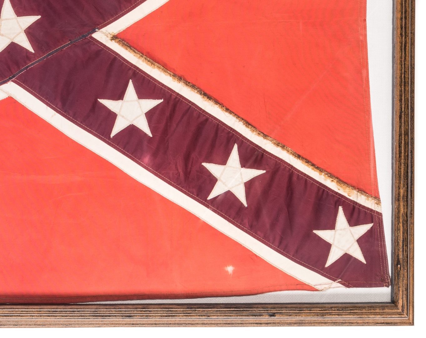 Lot 208: Framed United Confederate Veterans Flag
