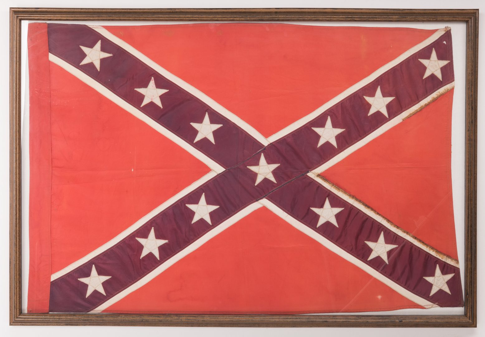 Lot 208: Framed United Confederate Veterans Flag