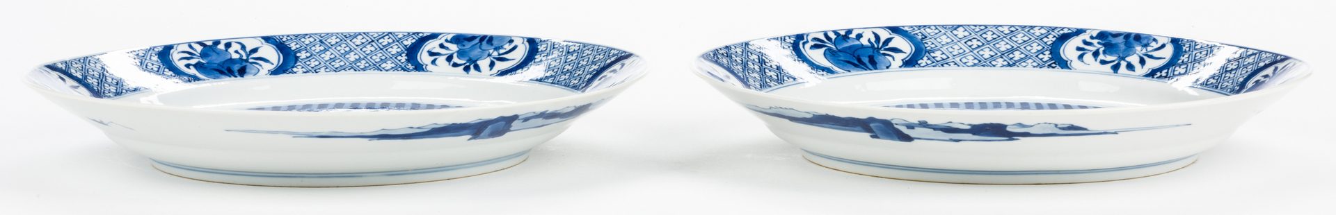 Lot 21: Qing Dynasty Blue & White Porcelain Plates