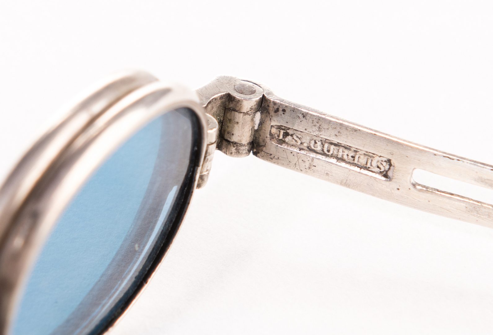 Lot 264: Pr. JS Curtis Marked Spectacles w/ Case