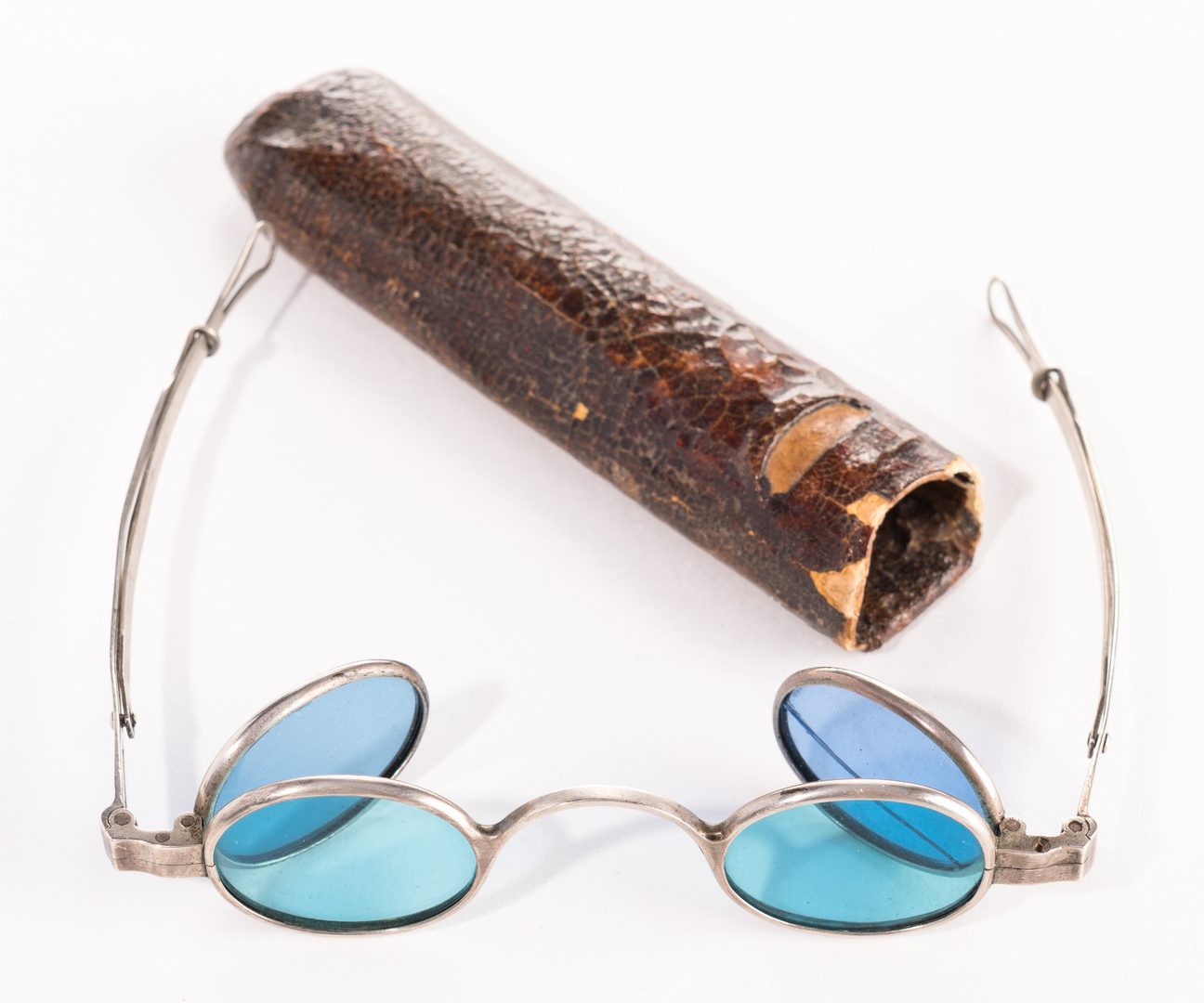 Lot 264: Pr. JS Curtis Marked Spectacles w/ Case