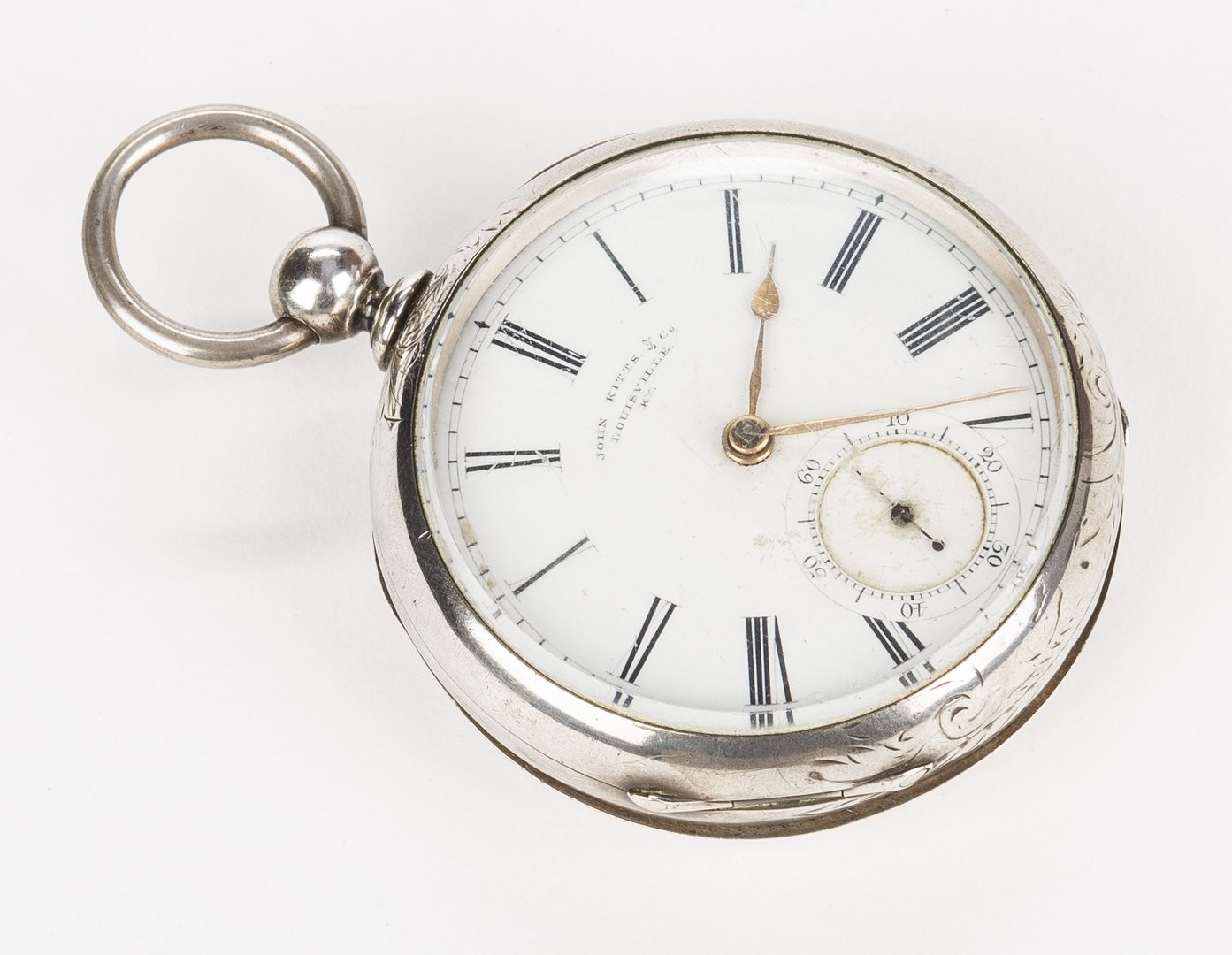 Lot 271: J. Kitts KY Coin Silver Pocket Watch