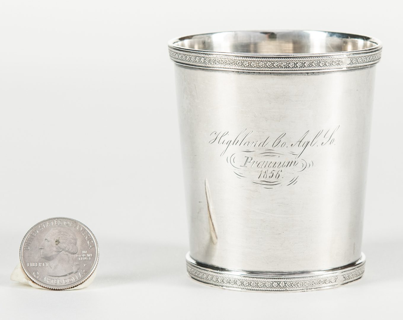 Lot 274: 1856 Agricultural Coin Silver Julep