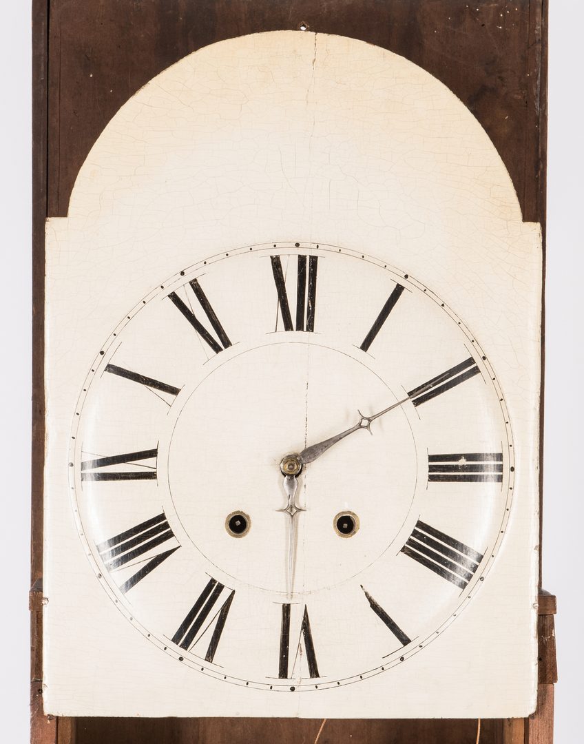 Lot 376: East Tennessee Inlaid Tall Case Clock