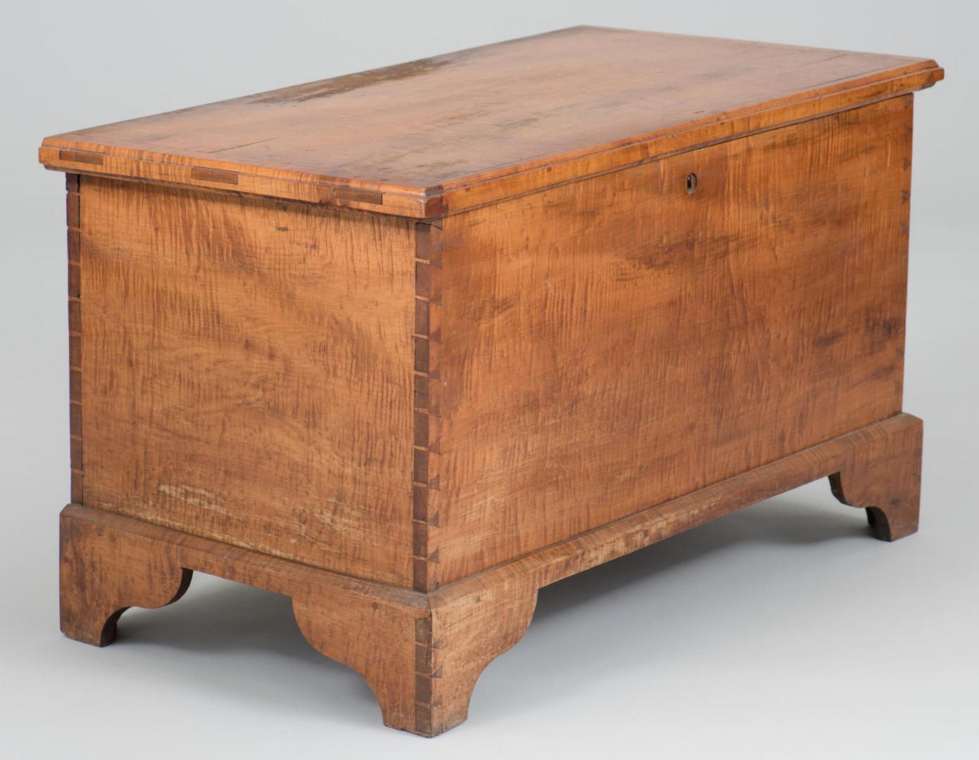 Lot 378: Southern Tiger Maple Blanket Chest