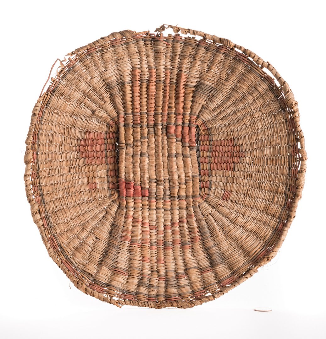 Lot 389: 3 Hopi Basketry Items