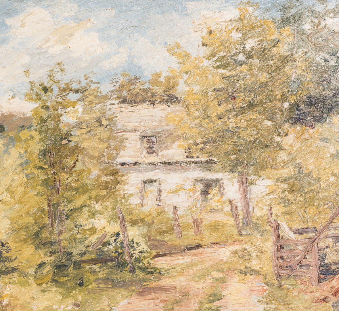 Lot 417: 2 American School Impressionist Landscape Paintings
