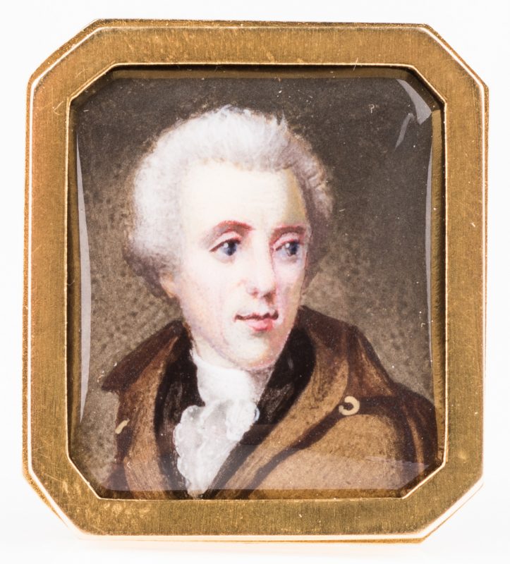 Lot 423: Thomas Birch Miniature Painting of Andrew Jackson