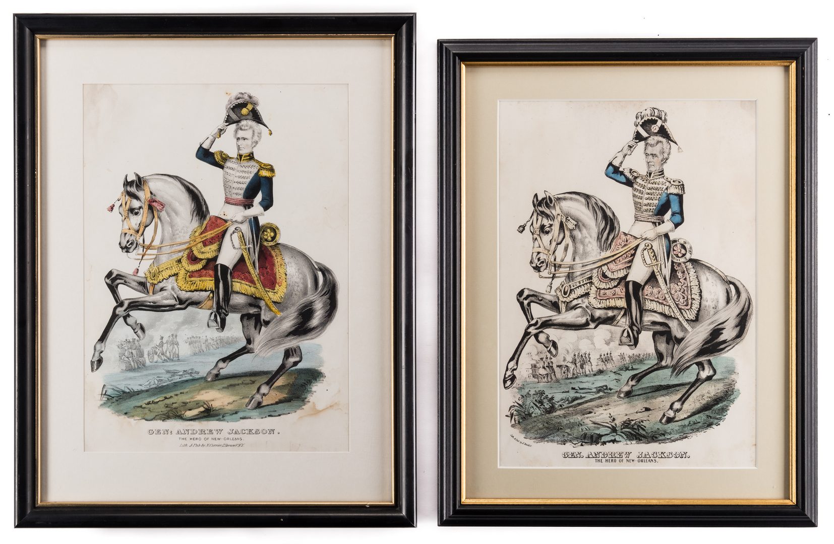 Lot 435: 5 Framed Andrew Jackson Prints